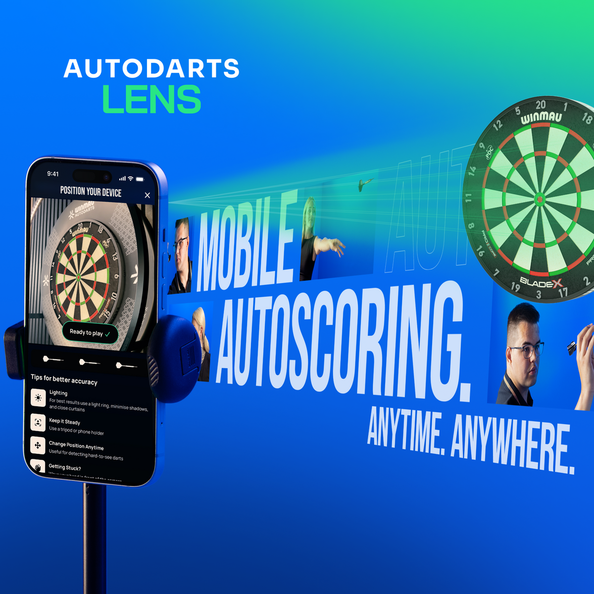 Autodarts Device Stand + 12 maanden Plus abonnement