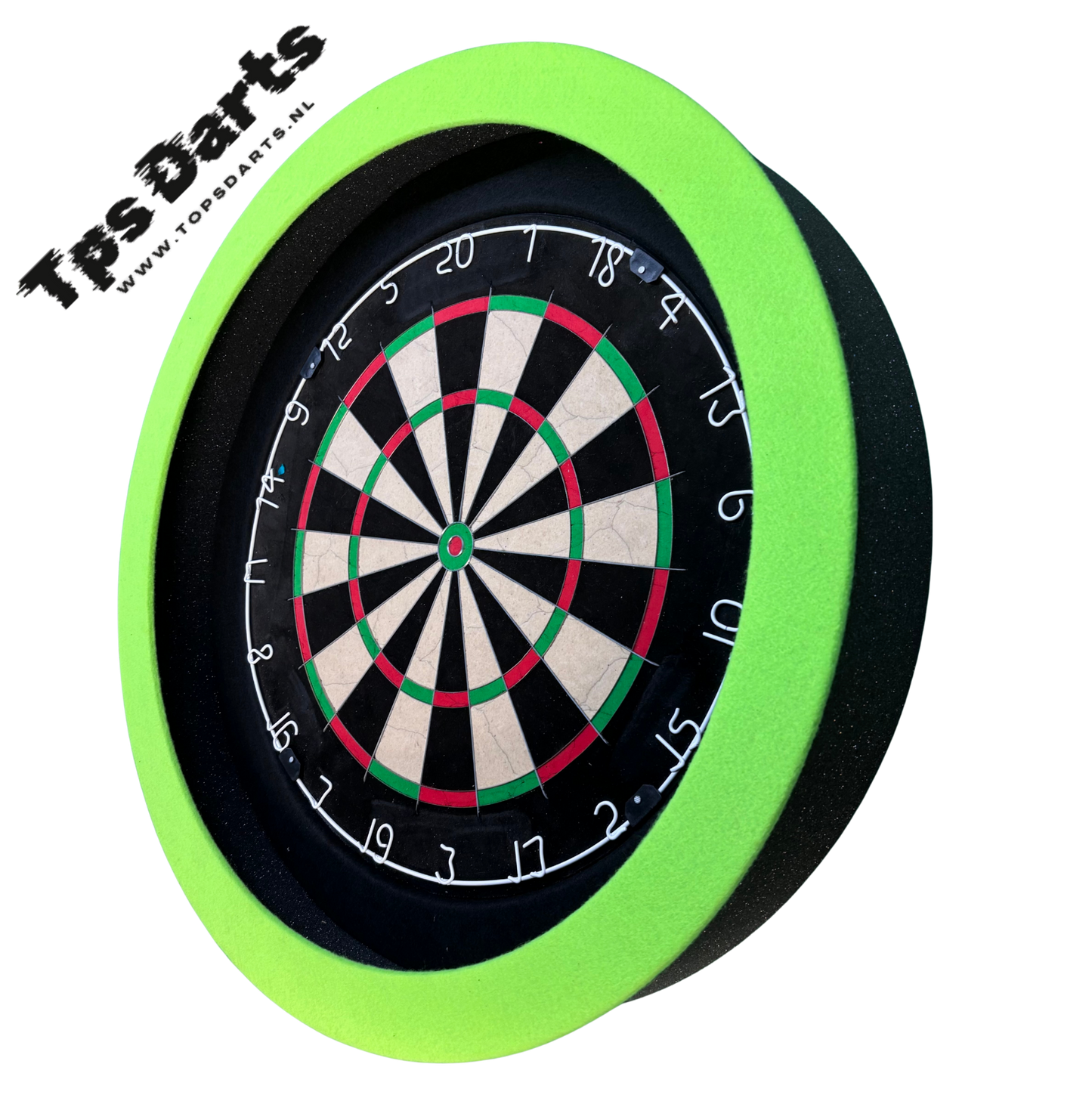 TPS Darts Surround Pure Black-Lime Green