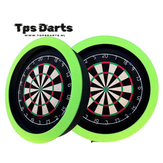 TPS Darts Surround Pure Black-Lime Green