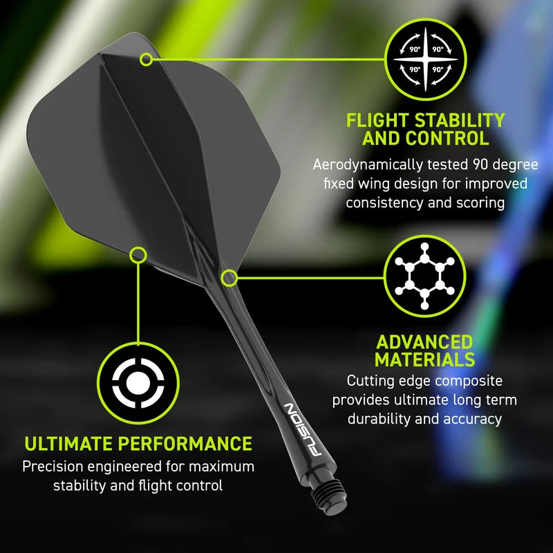 Winmau Fusion #6 transparant Black