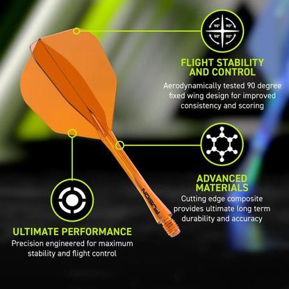 Winmau Fusion #6 transparant Orange