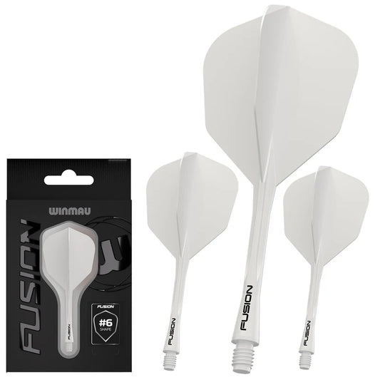 Winmau Fusion #6 transparant wit