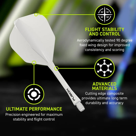 Winmau Fusion #6 transparant wit